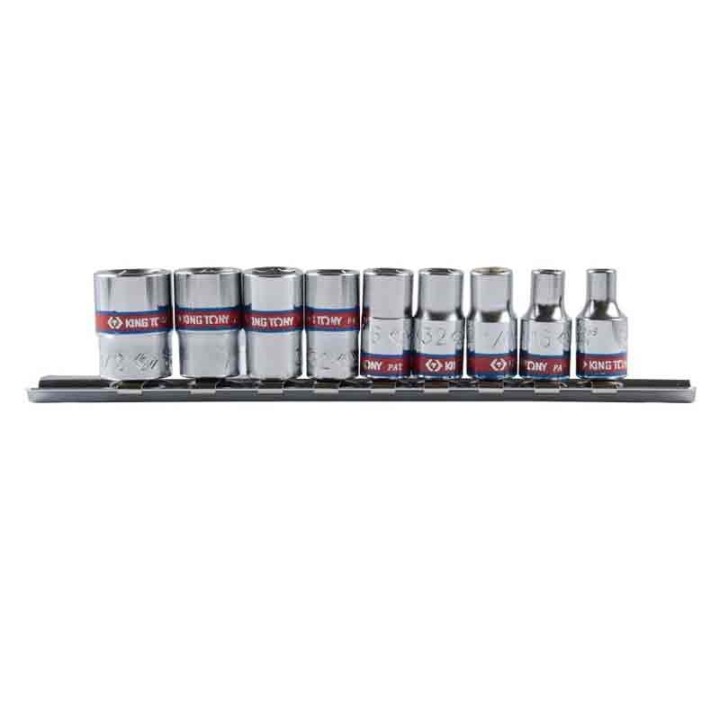 Nasadki 1/4", calowe 5/32" - 1/2", King Tony - 2509SR