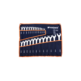 Klucze płasko - oczkowe 6 - 32 mm, 25 sztuk - VOLPEX