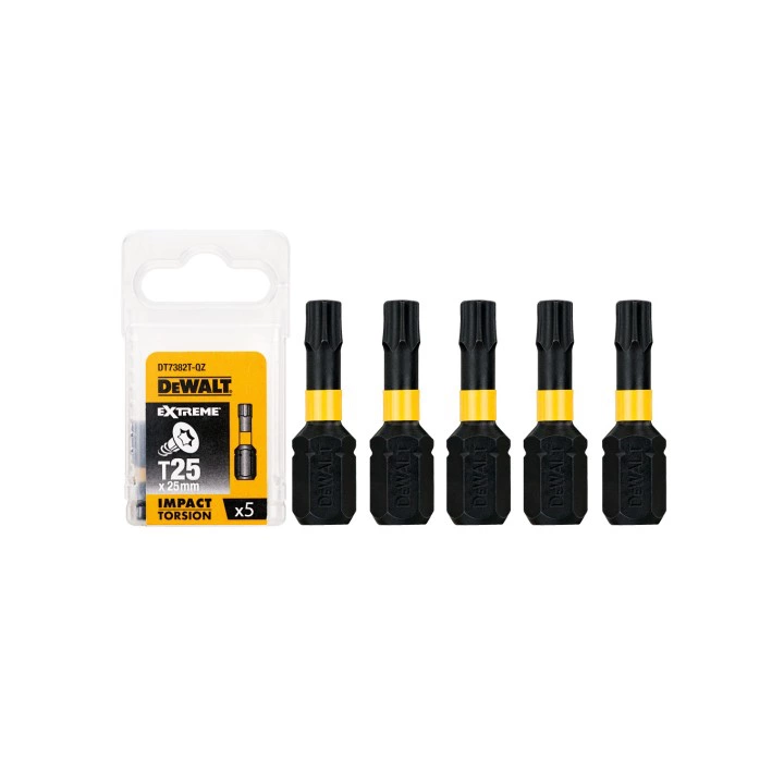 Bity 1/4", T25 x 25 mm, DeWALT - DT7382T-QZ