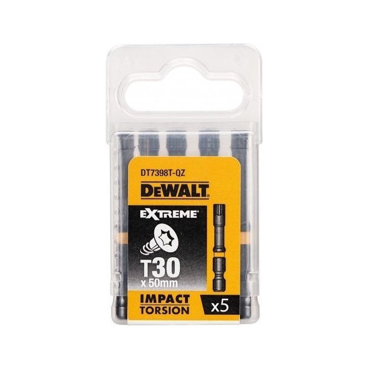 Bity 1/4" TORX T30x50 mm, DeWALT - DT7398T-QZ