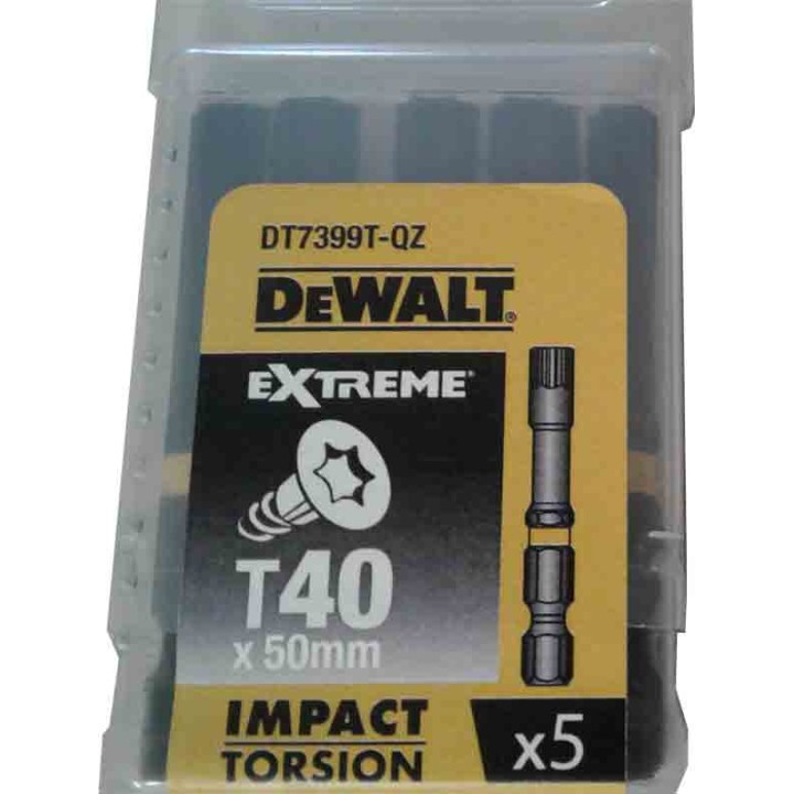 Bity 1/4", Torx T40 x 50 mm, DeWALT - DT7399T-QZ