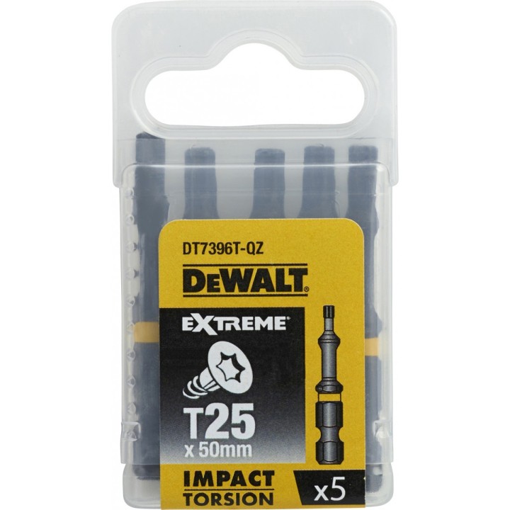 Bity 1/4", Torx T25 x 50 mm, DeWALT - DT7396T-QZ