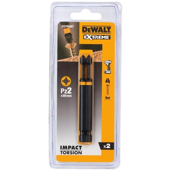 Bity 1/4" Pz2 DT70566T-QZ DeWALT