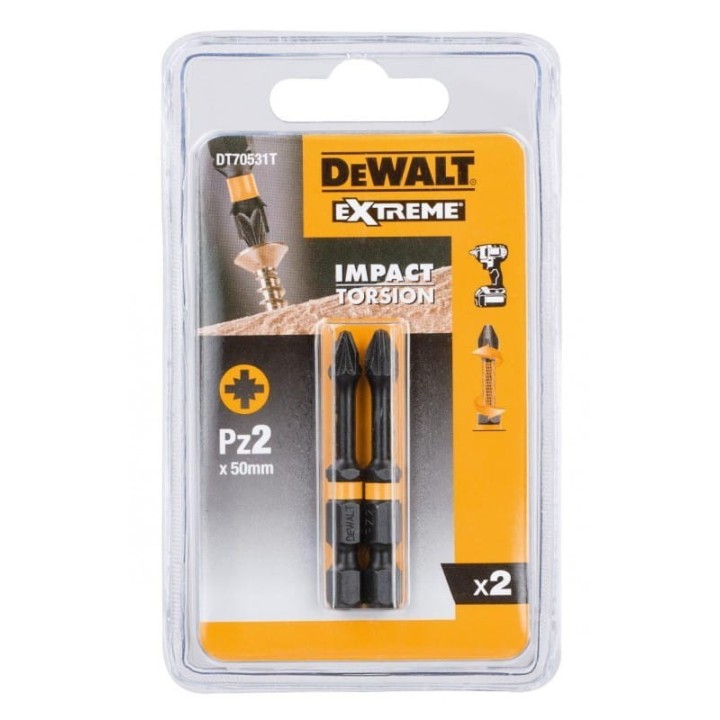 Bity 1/4" Pz2 DT70531T-QZ DeWALT