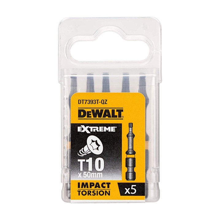 Bity 1/4", Torx T10 x 50 mm, DeWALT - DT7393T-QZ