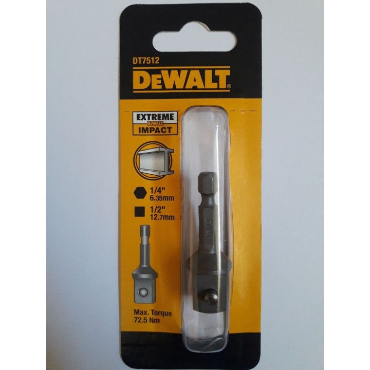Adapter 1/4" na 1/2" DT7512-QZ DeWALT