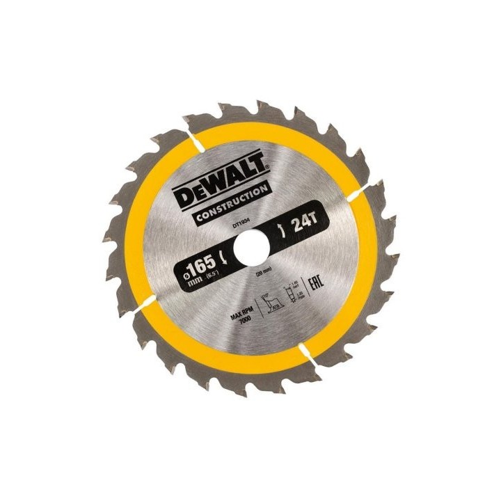 Tarcza 165 / 20TK* DT1934-QZ DeWALT