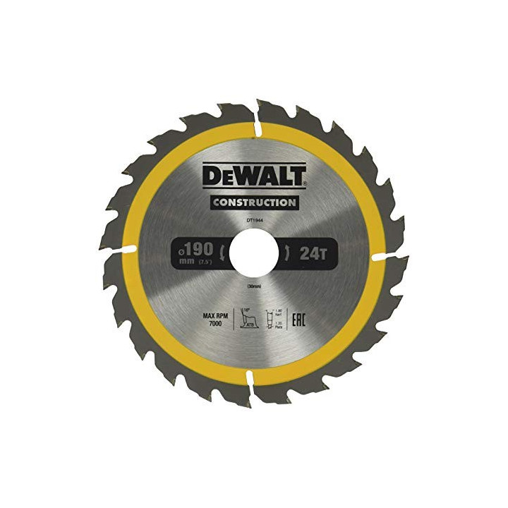 Tarcza 190 / 30TK* DT1944-QZ DeWALT