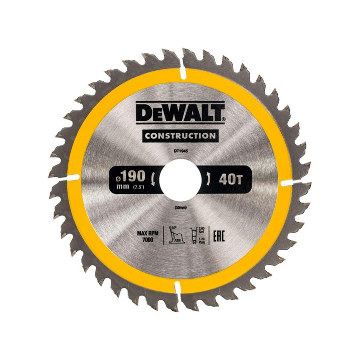 Piła 190 x 30 mm DT1945-QZ DeWALT