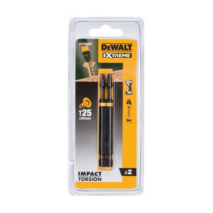 Bity 1/4" T25 DT70569T-QZ DeWALT