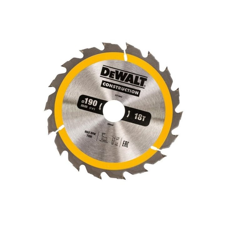 Tarcza 190 / 30 mm, DeWALT - DT1943-QZ