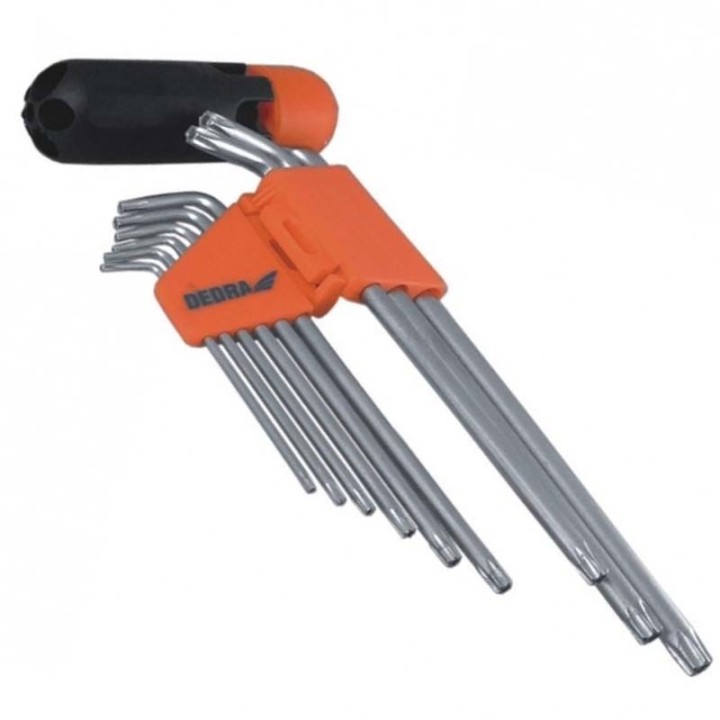 Klucze TORX T10 - T50 mm DEDRA - 0654