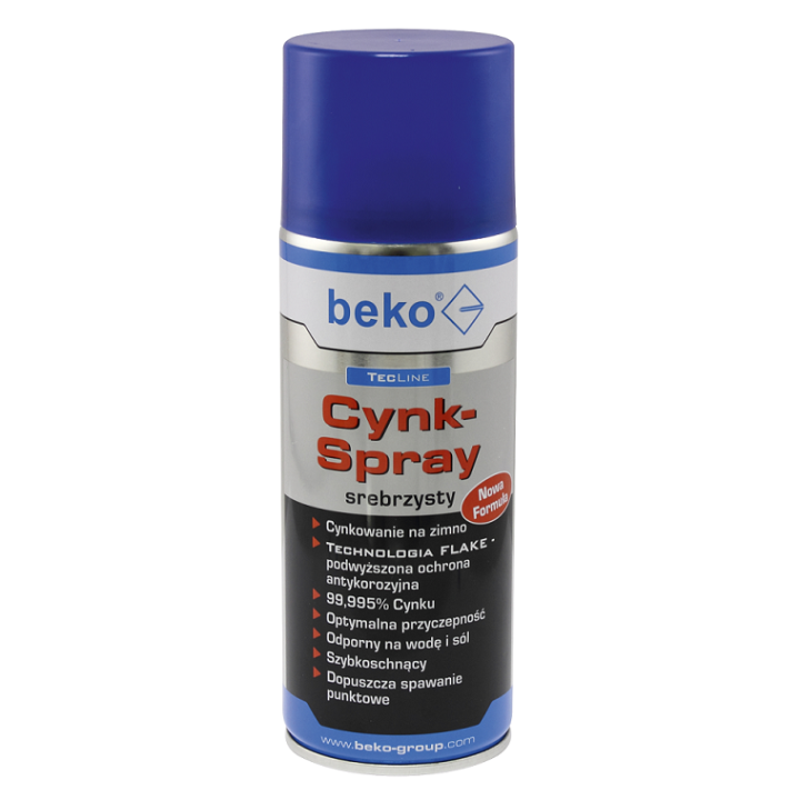 Cynk 400 ml, srebrzysty spray BEKO - 2951400