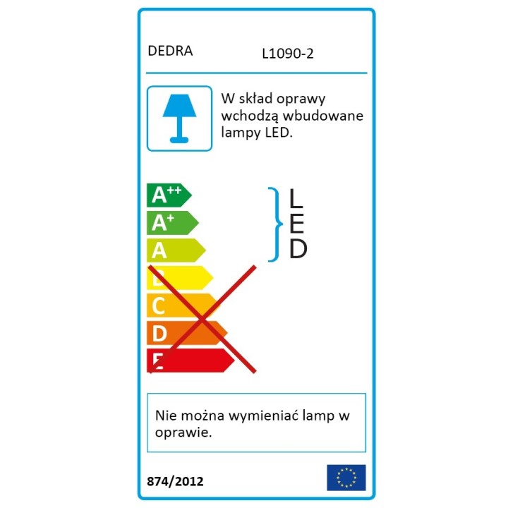 Naświetlacz 20 W, SMD LED, Dedra - L1090-2