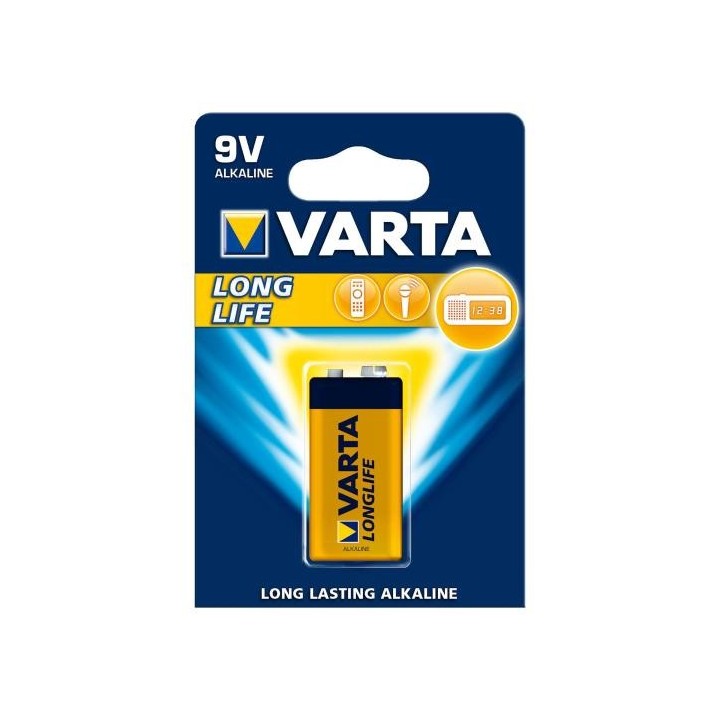 Bateria 9 V LONGLIFE VARTA - 4122