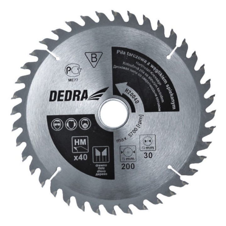 Piła 40T, 315x30 mm, Dedra - H31540