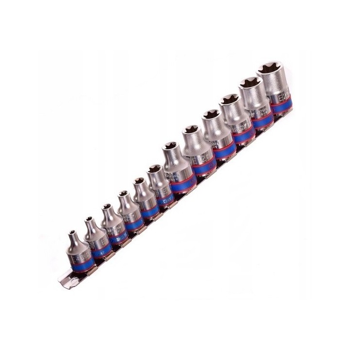 Nasadki 3/8" + 1/2", E4 - E20 KING TONY - 7113PR