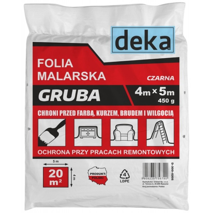 Folia 4 x 5 m, Deka - D-300-0205