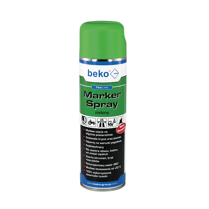 Marker zielony TECLINE spray 500 ml BEKO - 2946500