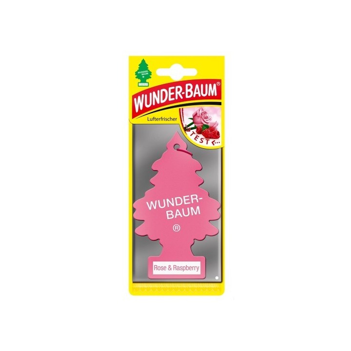 Odświeżacz choinka - WUNDER BAUM - rose & raspberry.
