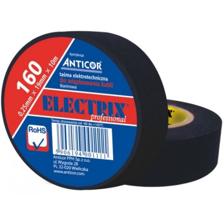 Taśma tkaninowa 19 mm - ELECTRIX ANTICOR