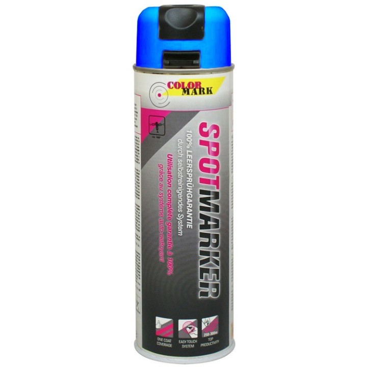 Lakier niebieski fluo spray COLORMARK - 201523