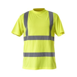 KOSZULKA T-SHIRT L-P OSTRZEG. S ŻÓŁTA