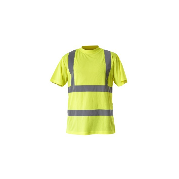 KOSZULKA T-SHIRT L-P OSTRZEG. S ŻÓŁTA