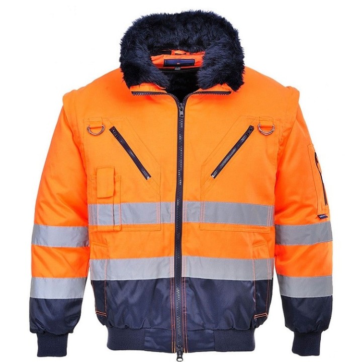 Kurtka rozm. XXL, ostrzegawcza Pilot 3w1 - PORTWEST