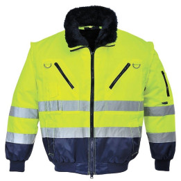 Kurtka rozm. XXXL, ostrzegawcza Pilot 3w1 - PORTWEST