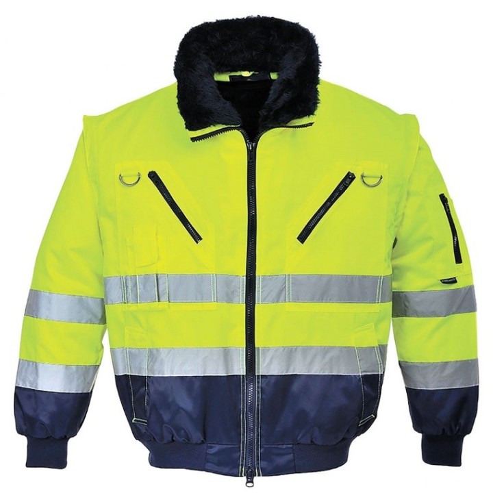 Kurtka rozm. XXXL, ostrzegawcza Pilot 3w1 - PORTWEST