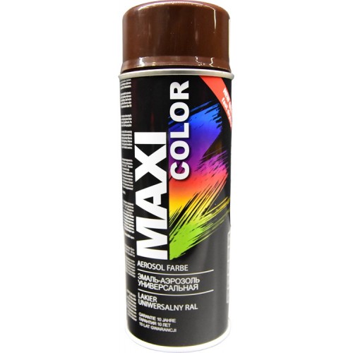 Lakier brązowy spray 400 ml, RAL 8017 - MAXI COLOR Lakier brązowy spray 400...