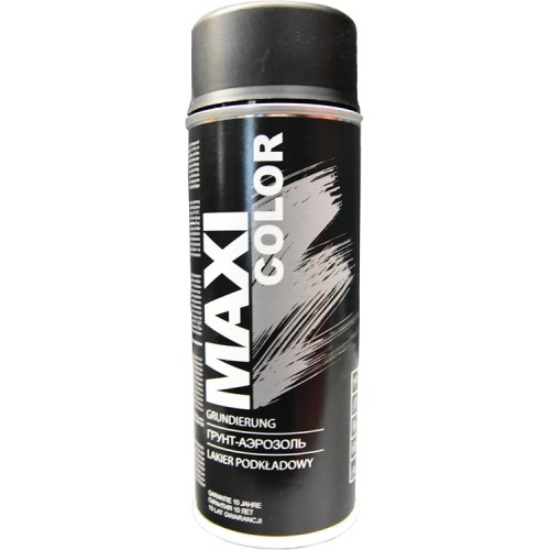 Lakier czarny podkładowy spray 400 ml, RAL 9004 - MAXI COLOR Lakier czarny podkładowy...