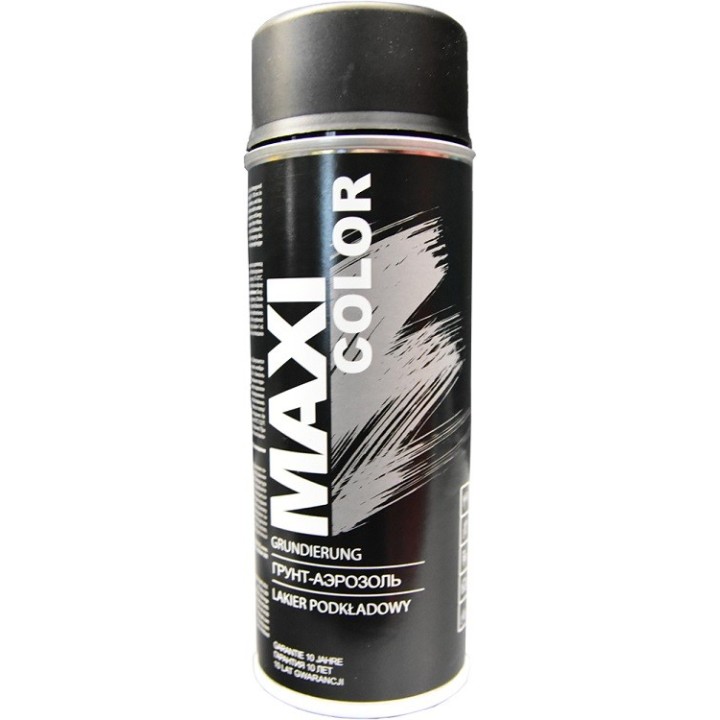 Lakier czarny podkładowy spray 400 ml, RAL 9004 - MAXI COLOR