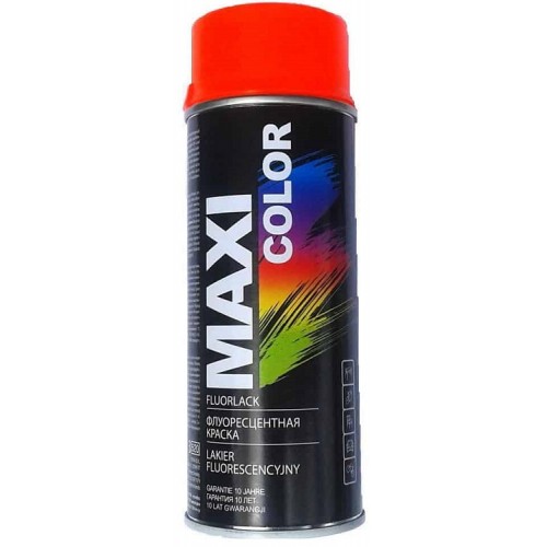Lakier czerwony fluo spray 400 ml - MAXI COLOR Lakier czerwony fluo spray...