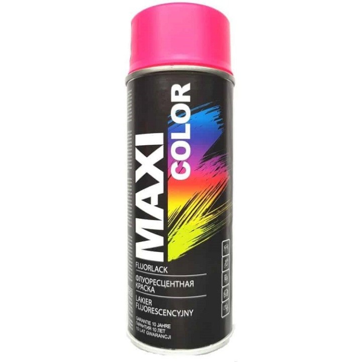 Lakier różowy fluo spray 400 ml - MAXI COLOR