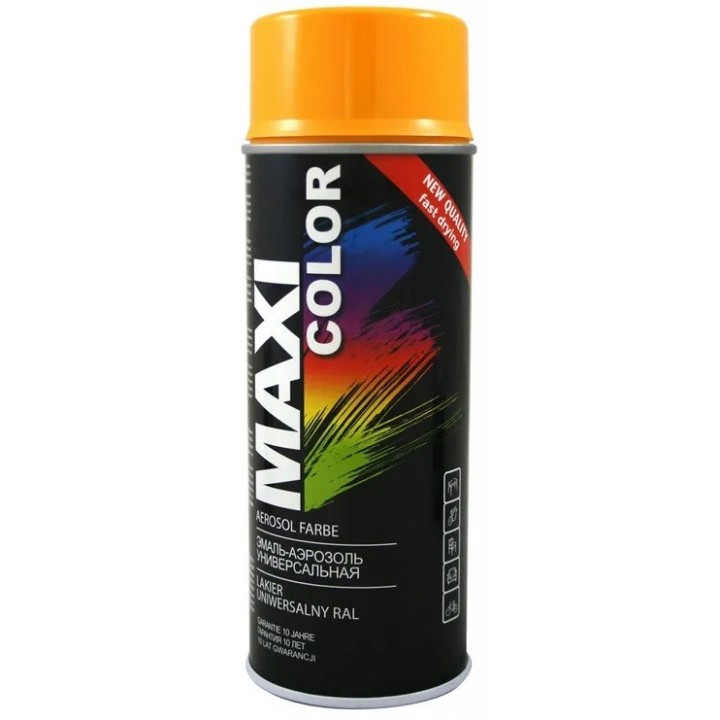 Lakier żółty spray 400 ml, RAL 1028 - MAXI COLOR