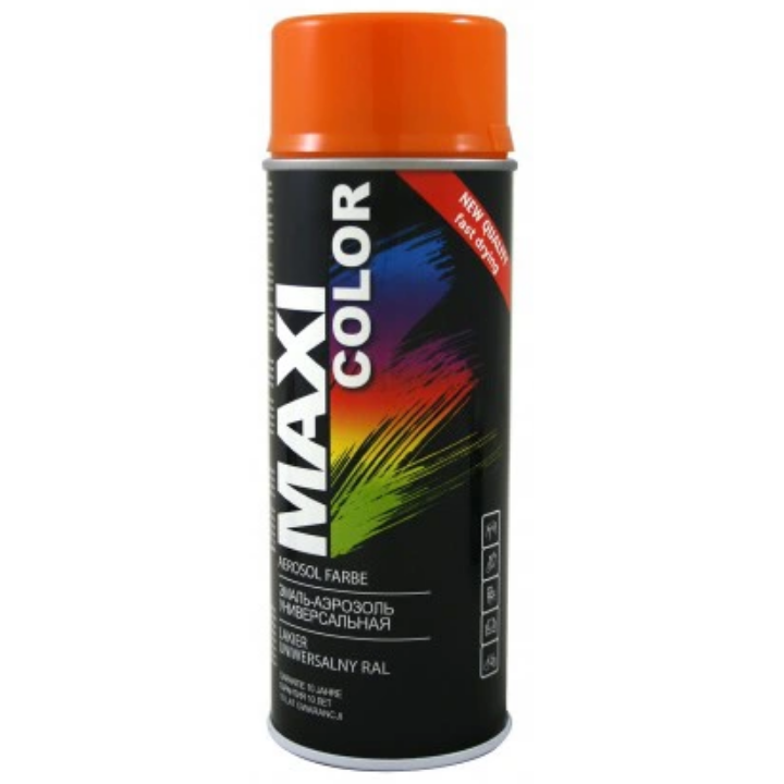 Lakier pomarańczowy spray 400 ml, RAL 2004 - MAXI COLOR