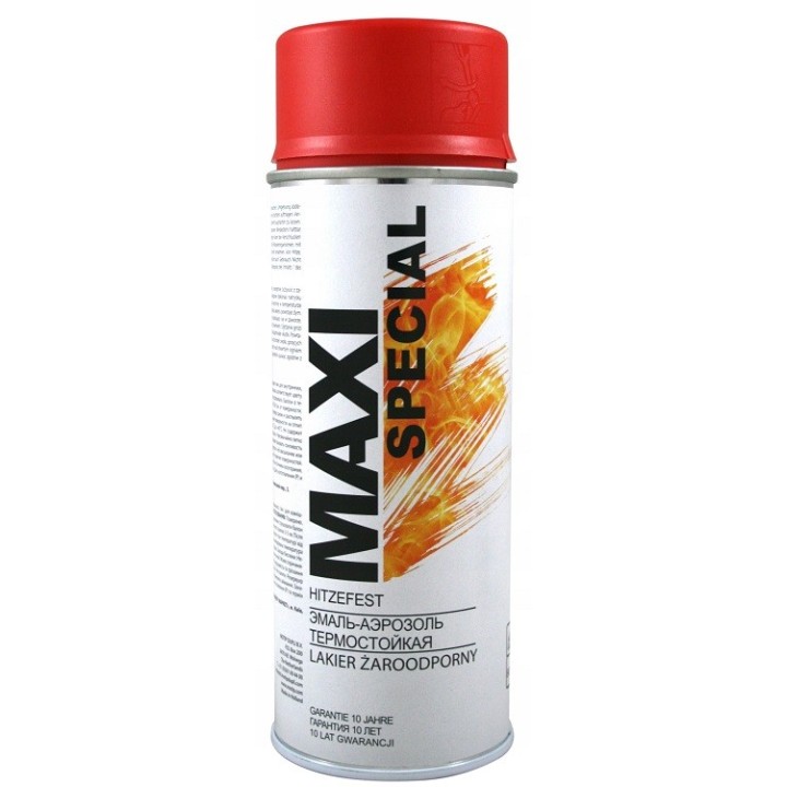 Lakier czerwony żaroodporny spray 400 ml - MAXI SPECIAL