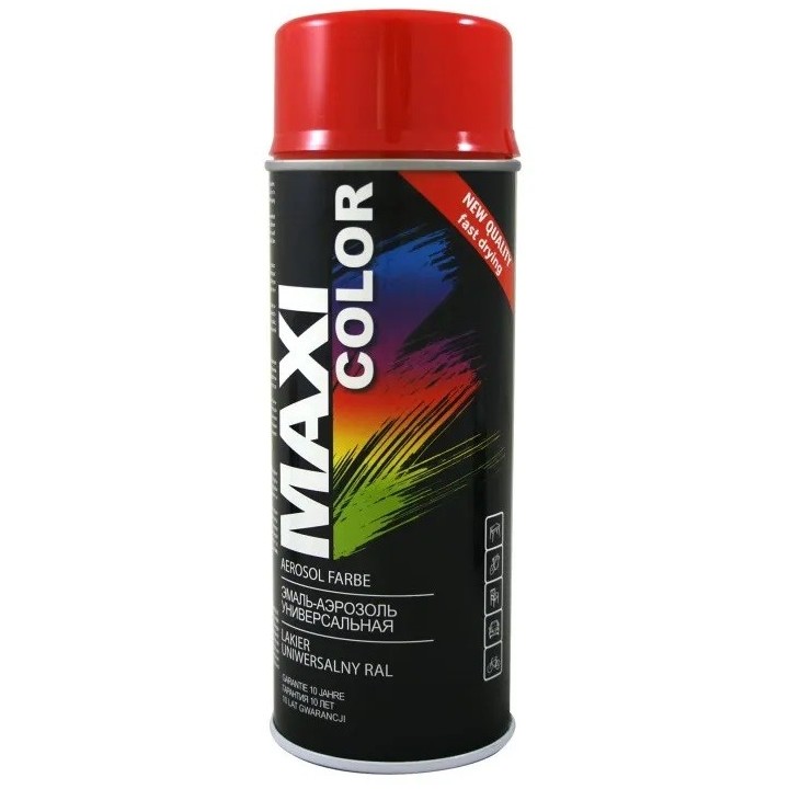 Lakier czerwony spray 400 ml, RAL 3000 - MAXI COLOR