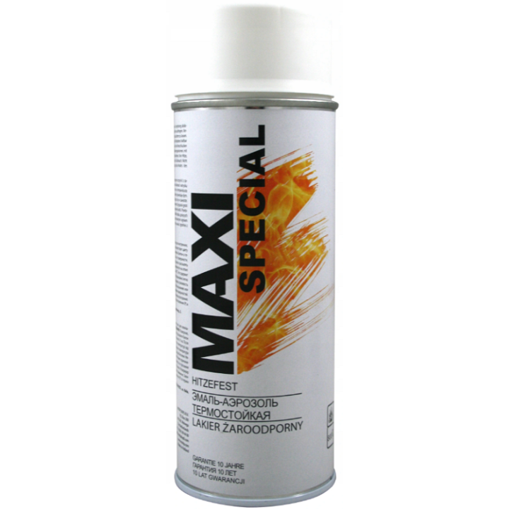 Lakier biały żaroodporny spray 400 ml - MAXI SPECIAL