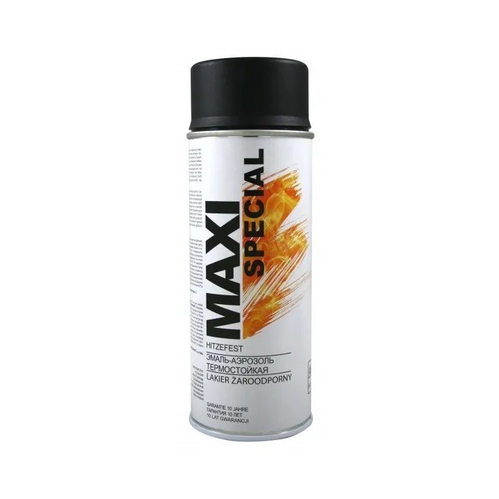 Lakier czarny żaroodporny spray 400 ml - MAXI SPECIAL