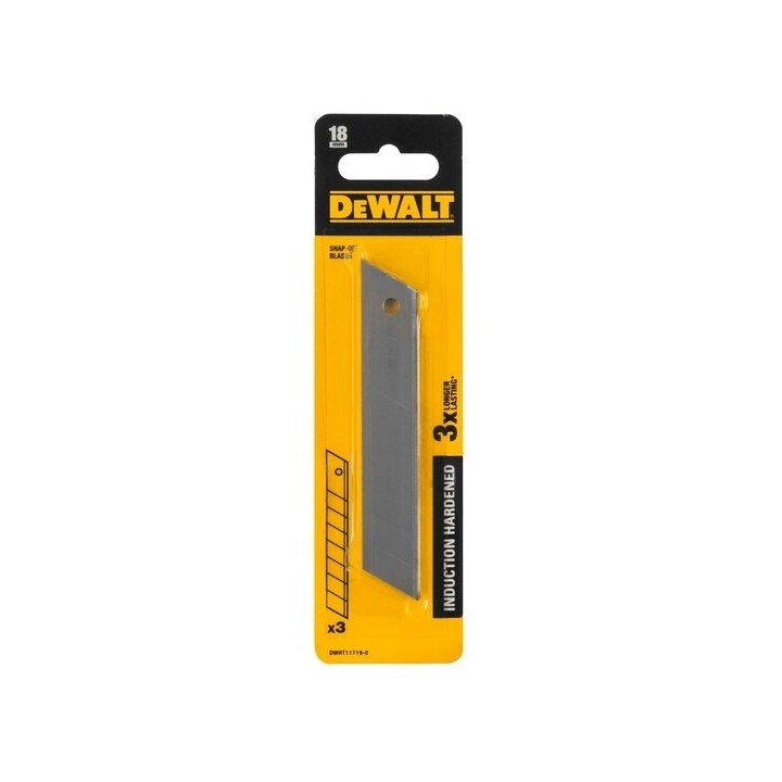 Ostrza 18 mm / 3 sztuki DEWALT - DWHT11719-0