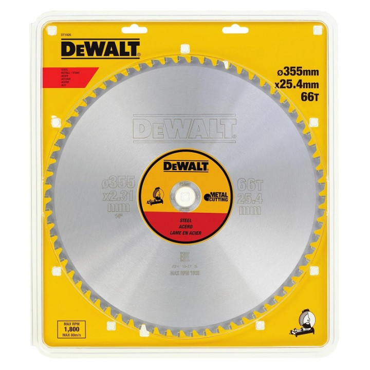 Piła tarczowa 355 x 25.4 mm, DeWALT - DT1926-QZ