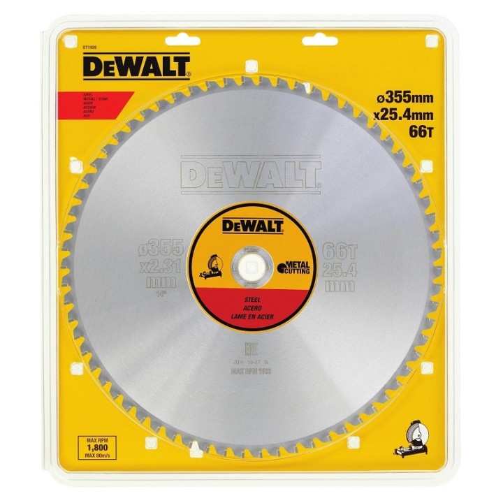 Piła tarczowa 355 x 25.4 mm, DeWALT - DT1927-QZ