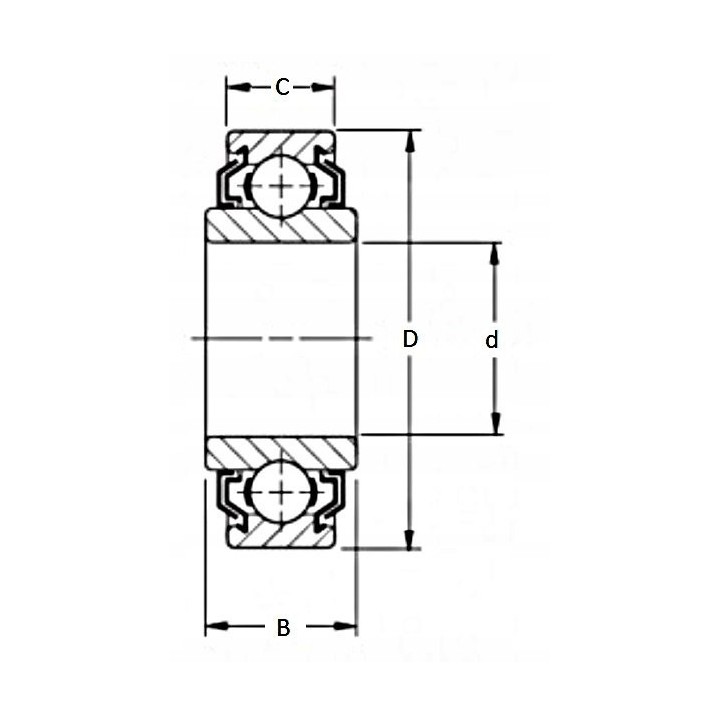 Łożysko 203 KRR2 C3 - PFI