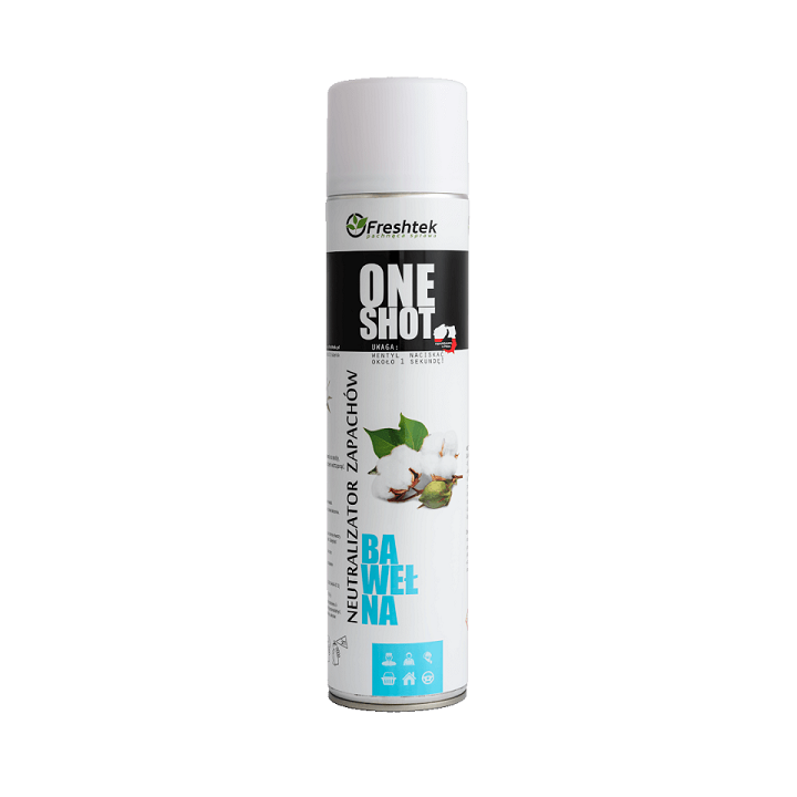 Odświeżacz BAWEŁNA, 600 ml, ONE SHOT - Freshtek