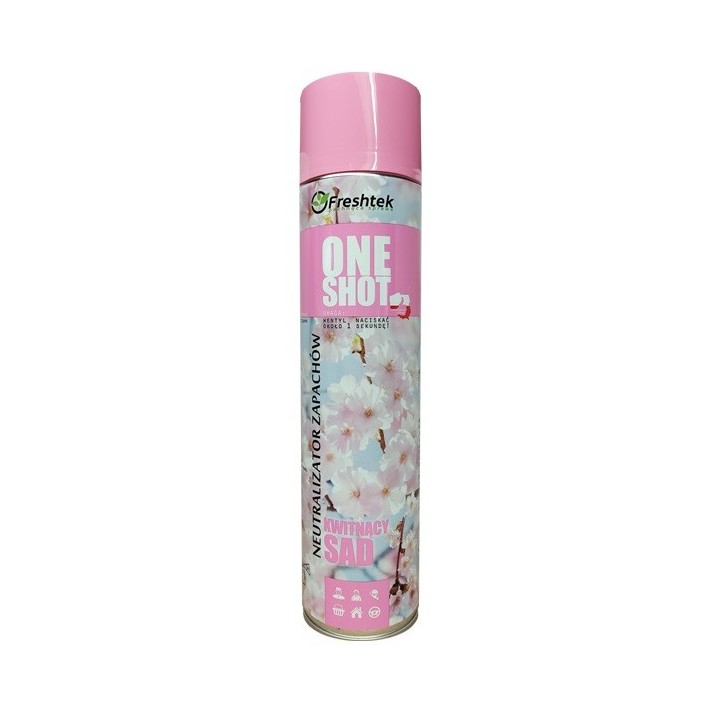 Odświeżacz KWITNĄCY SAD, 600 ml, ONE SHOT - Freshtek