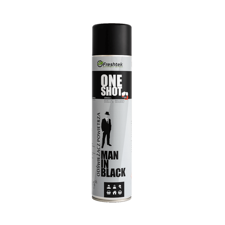 Odświeżacz MAN IN BLACK, 600 ml, ONE SHOT - Freshtek