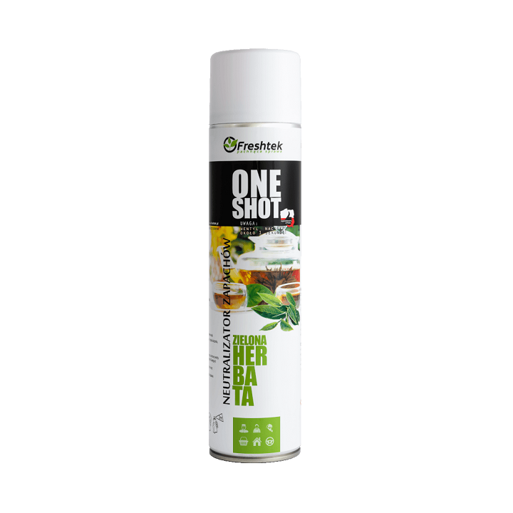 Odświeżacz ZIELONA HERBATA, 600 ml, ONE SHOT - Freshtek